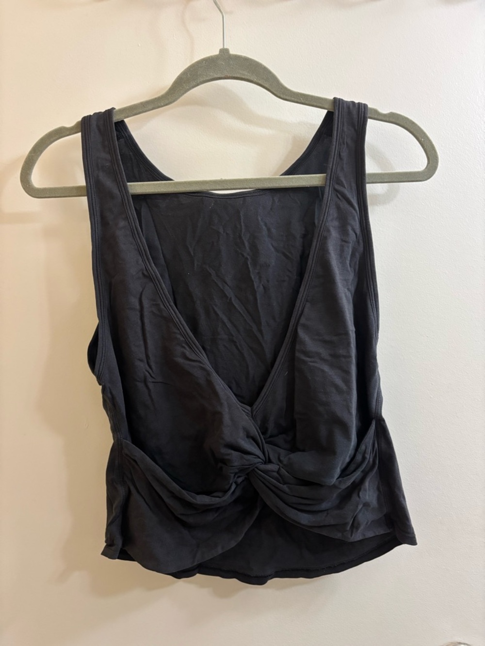 Lululemon Black Knot-Front Women's Tank Top